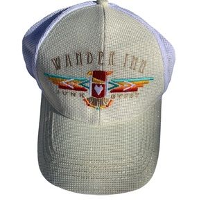 JUNK GYPSY WANDER INN logo on a trucker cap